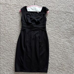 White House Black Market Black Midi Sheath Dress